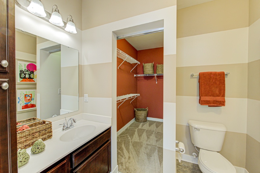 Model home bathroom in Greenwood